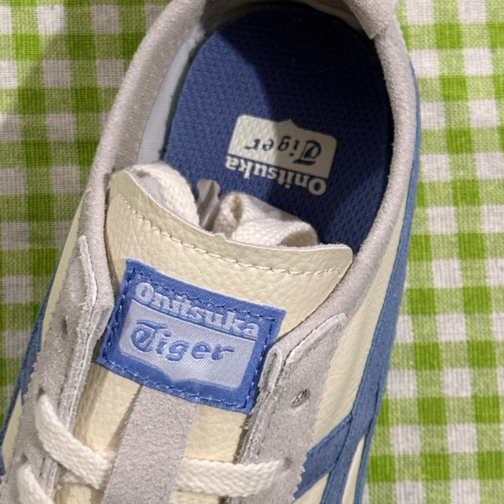 Onitsuka Tiger by Asics Cream, Light Blue & Pale Yellow Women's Sneakers - Picture 6 of 7